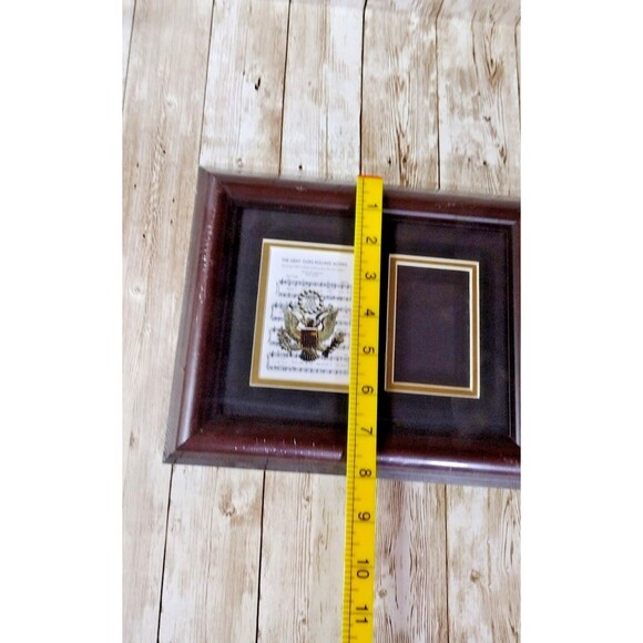 US Army Military Picture Frame Music Sheet Lyrics "The Army Goes Rolling Along" - Picture 5 of 6